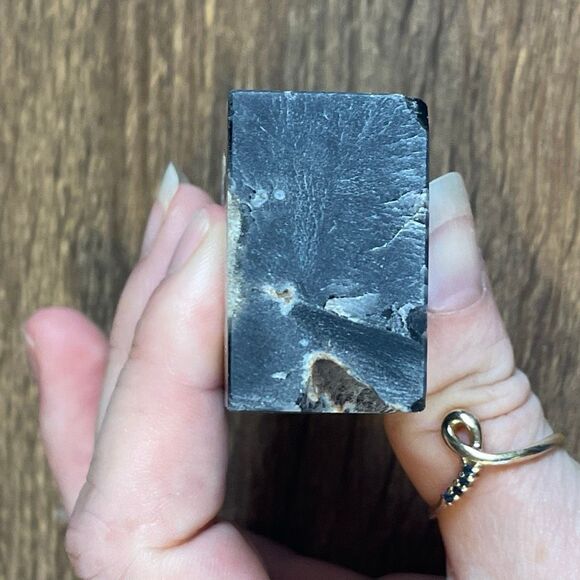 Black lace agate tower 4-sided druzy crystal banded banding, onyx, emotional hea - Picture 6 of 8